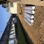 射水市　伐採防草ｼｰﾄ砂利敷